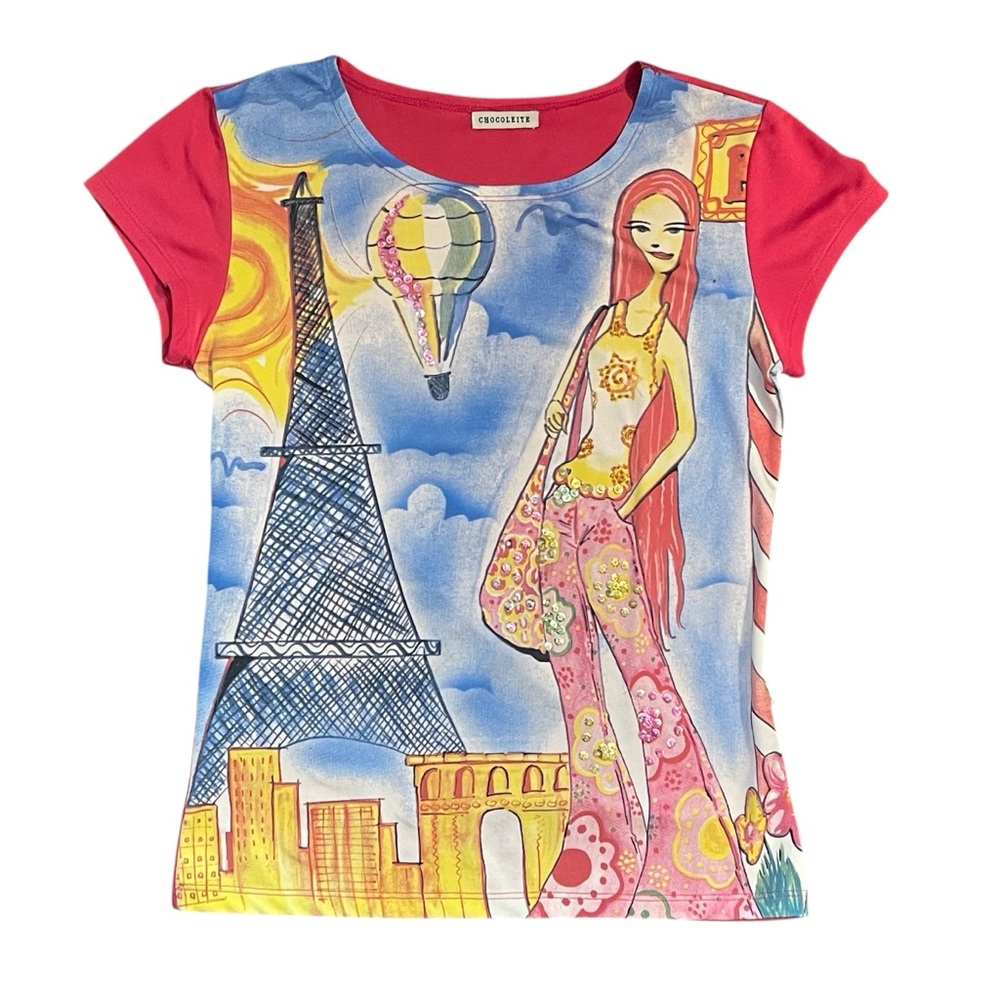 EURO GRAIL BANGER Y2K STREET GRAPHIC TEE MEDIUM (Smchedium)